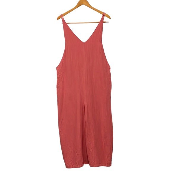 Lulu's Pants & Jumpsuits Lulus Jumpsuit Linen Blend Wide Leg